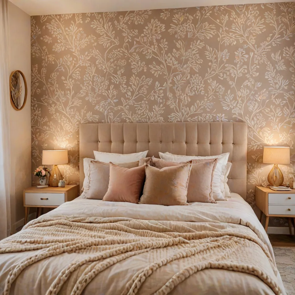 Jaką tapetę położyć w sypialni za łóżkiem? Najlepsze wzory i porady